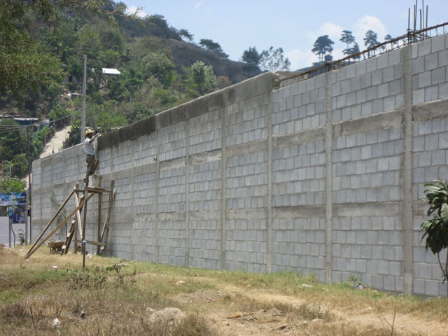 A block wall